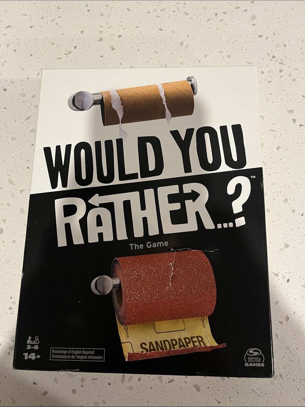 Spin Master Would You Rather...? Party Game - Black/White